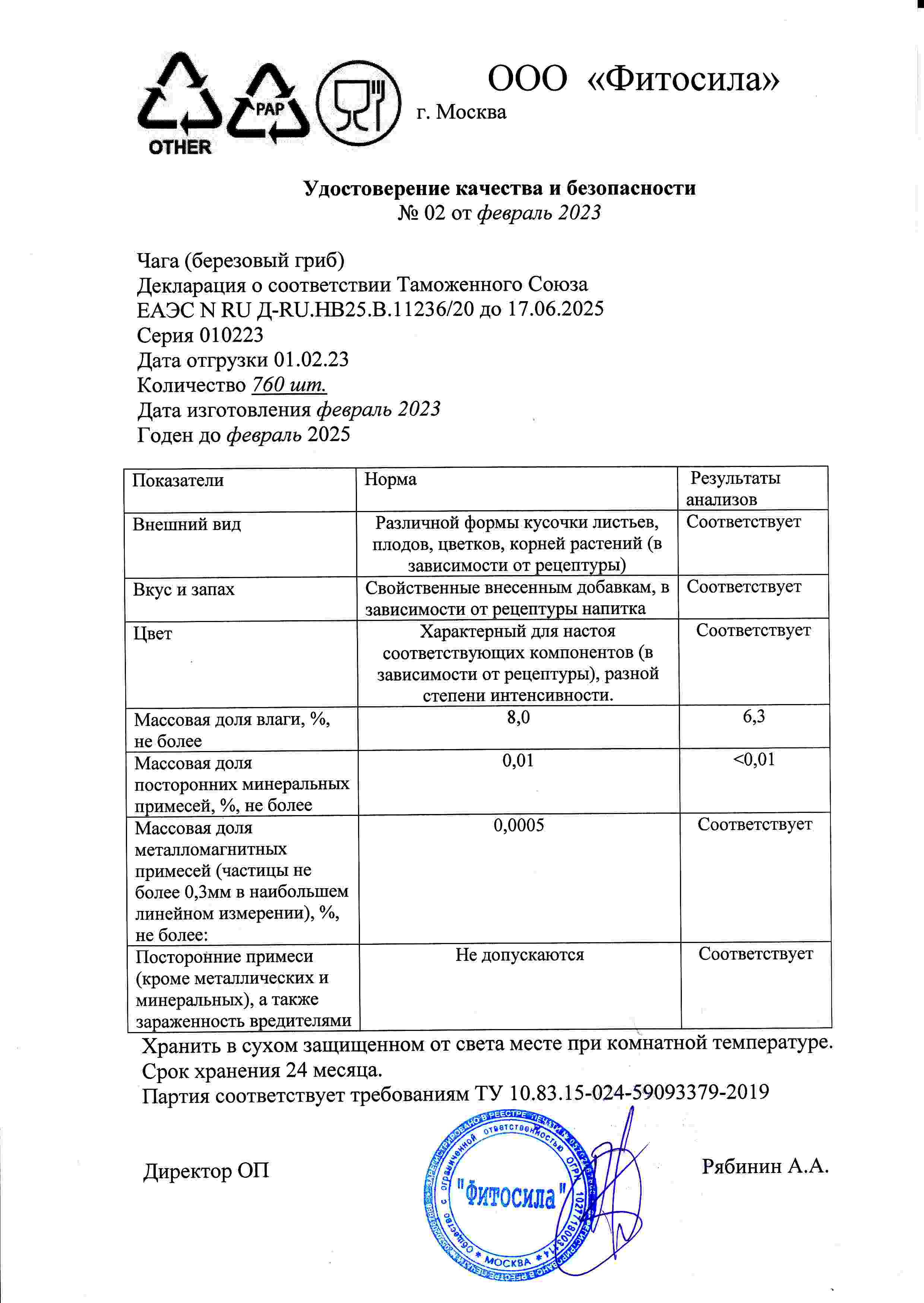 Паспорт №010223